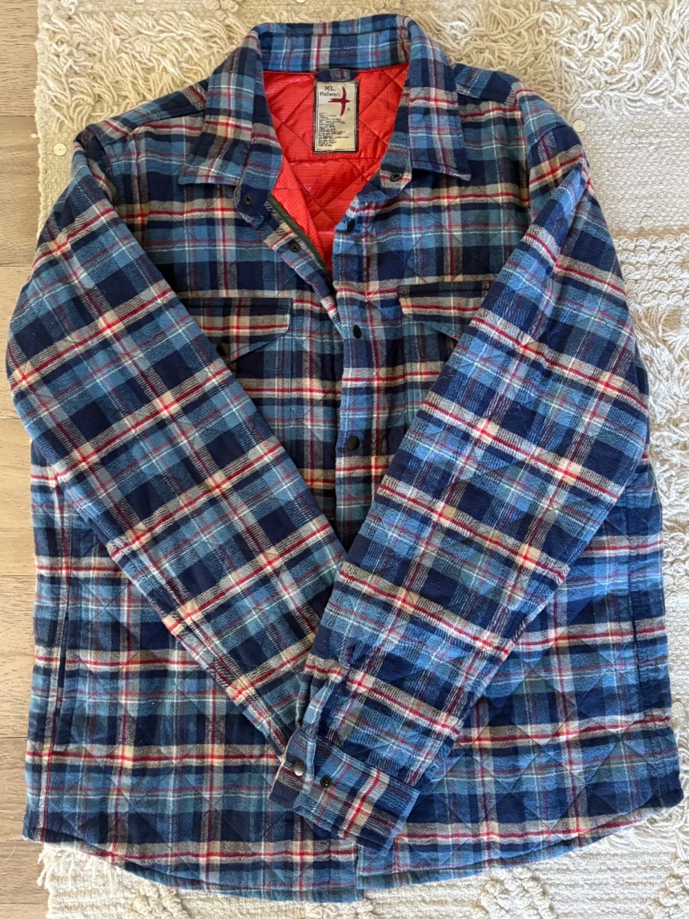 Relwen Quilted Flannel Shirt Jacket